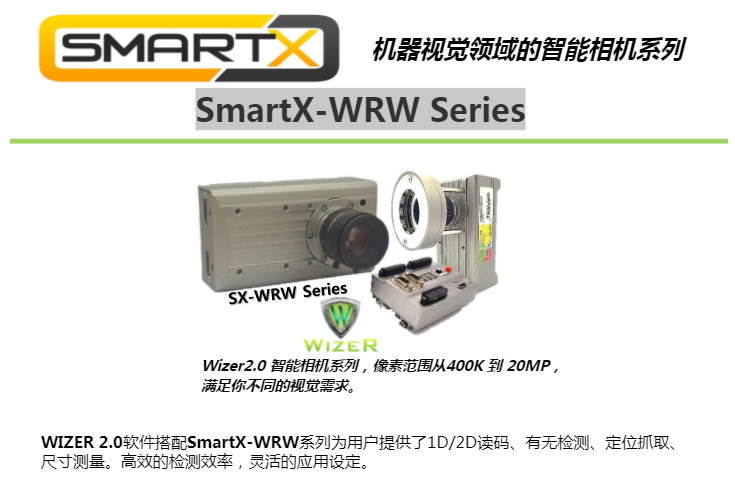 机器视觉领域的智能相机系列  SmartX-WRW Series(图1)